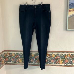 Style&Co. Slim Leg Mid Rise Jeans, Size 16W, Dark Blue